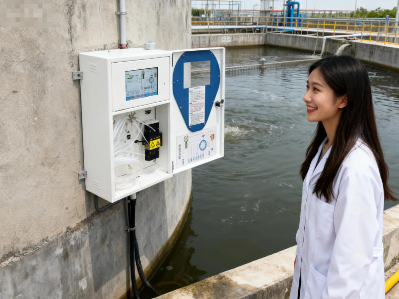 污水處理廠水質(zhì)在線監(jiān)測設(shè)備工作中